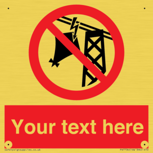 Custom prohibition do not fly kites near overhead electrical power lines